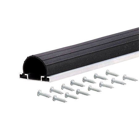M-D Building Products M-D Building Products Black Aluminum/Vinyl Weatherstrip For Garage Doors 108 in. L X 0.63 in. 87643